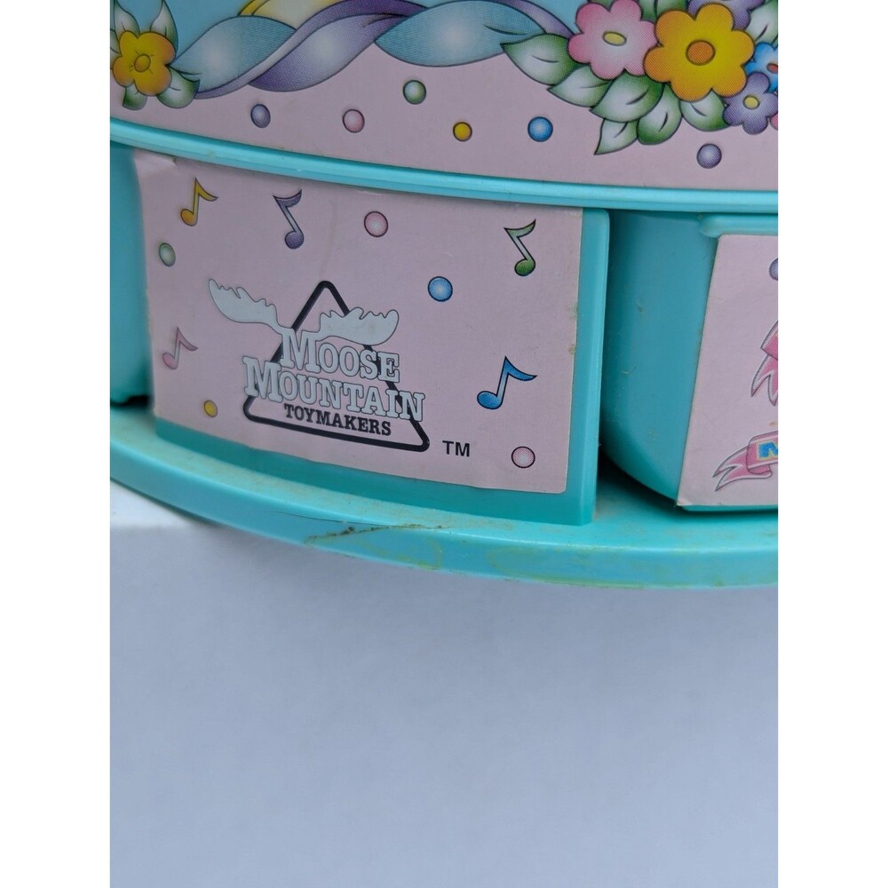 Vintage Music 'N Motion Carousel Music Box Horses Moose Mountain - Picture 7 of 10